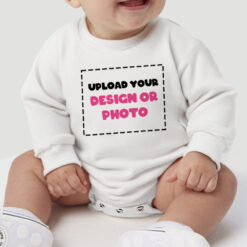 Wholesale Custom Baby Bubble Romper Sweatshirt - Custom Printed Onesie