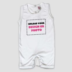 Wholesale Custom Baby Sleeveless Romper - Custom Printed Baby Sleep Wear